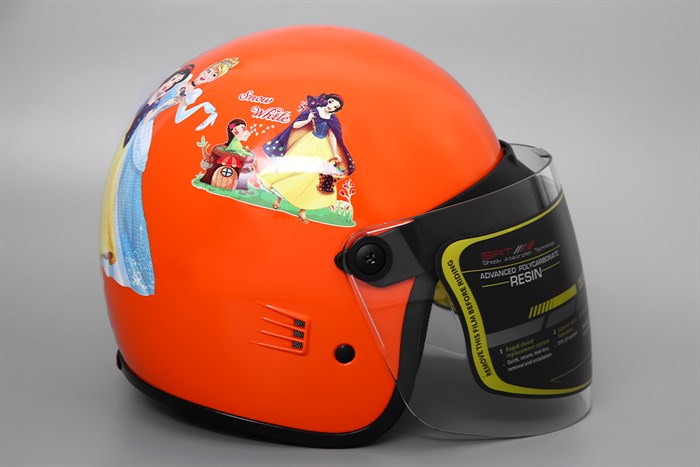 Mũ trẻ em 3/4 size S Royal M20KS cam Màu Cam