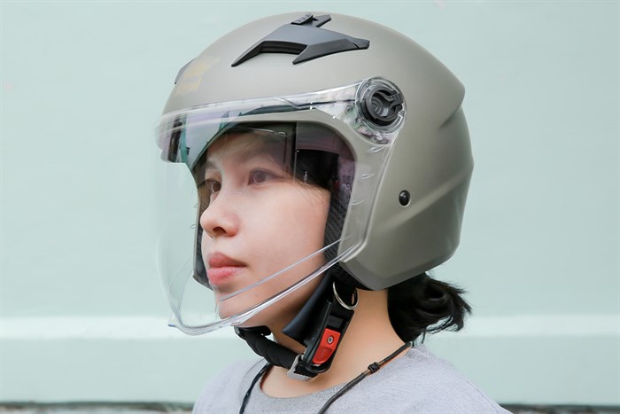 Mũ 3/4 size L Royal M268 xám mờ Màu Xám