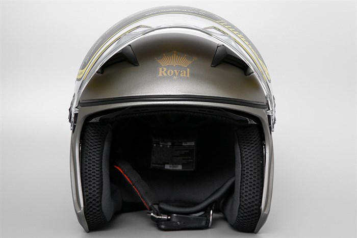 Mũ 3/4 size L Royal M268 xám mờ Màu Xám