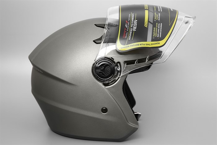 Mũ 3/4 size L Royal M268 xám mờ Màu Xám