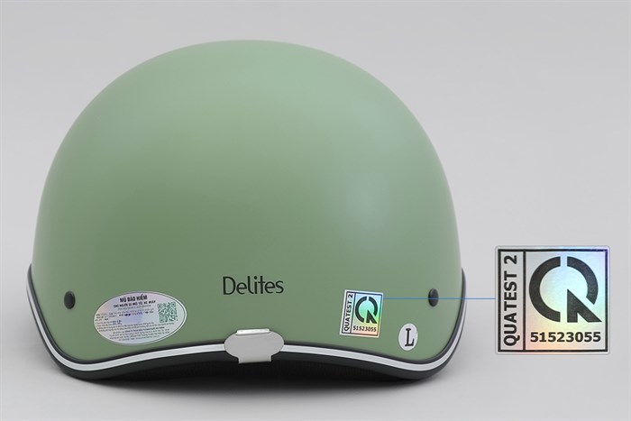 Mũ 1/2 size L Delites ATN04 xanh lá Màu Xanh lá