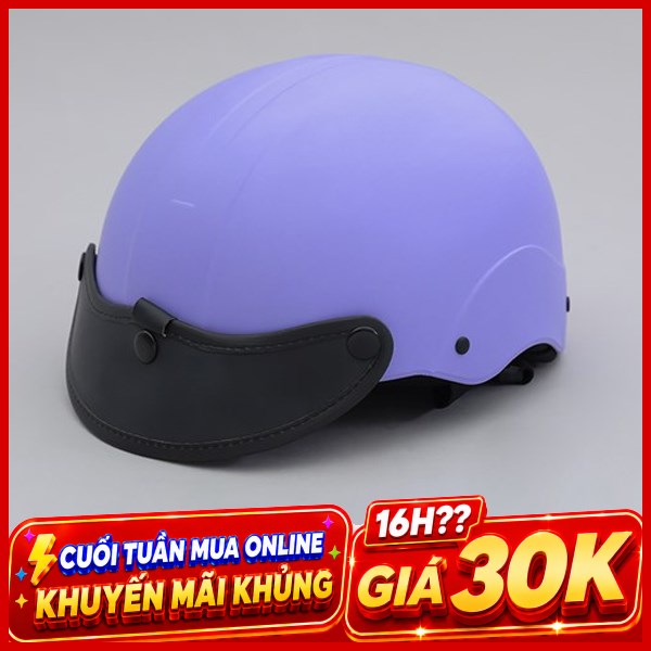 Mũ 1/2 size L Delites ATN05 tím xanh