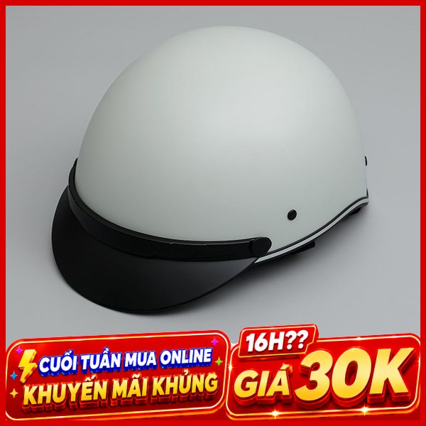 Mũ 1/2 size L Delites ATN04 xám khói