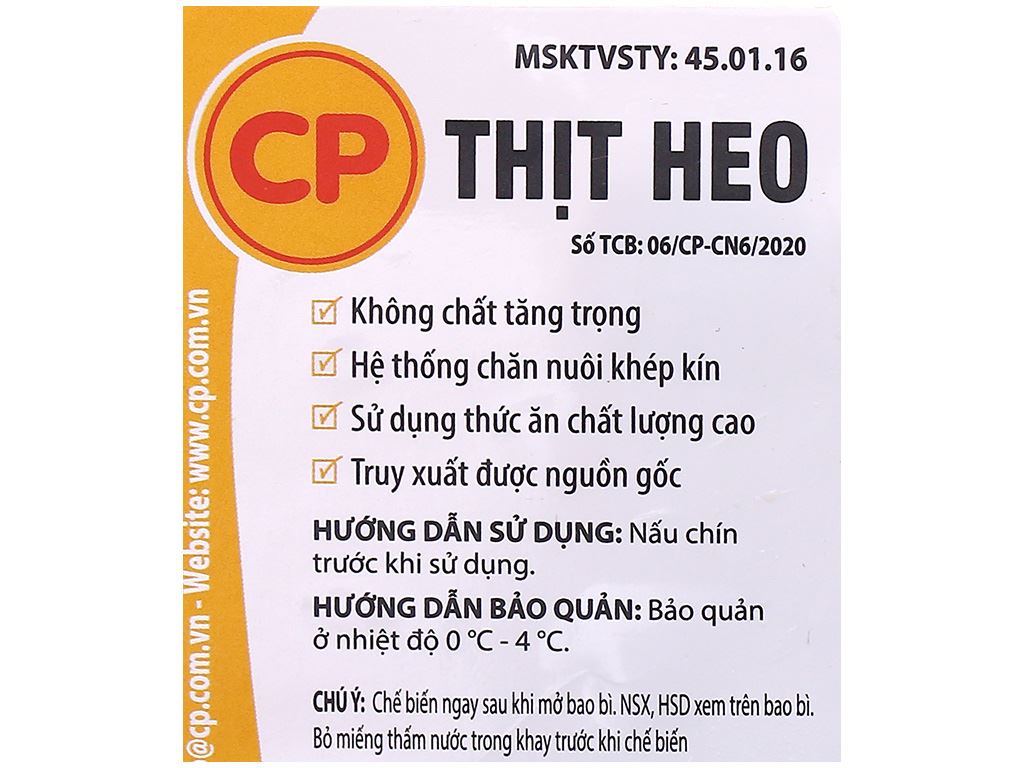 Chân giò heo trước C.P khay 500g (1-3 miếng) 13