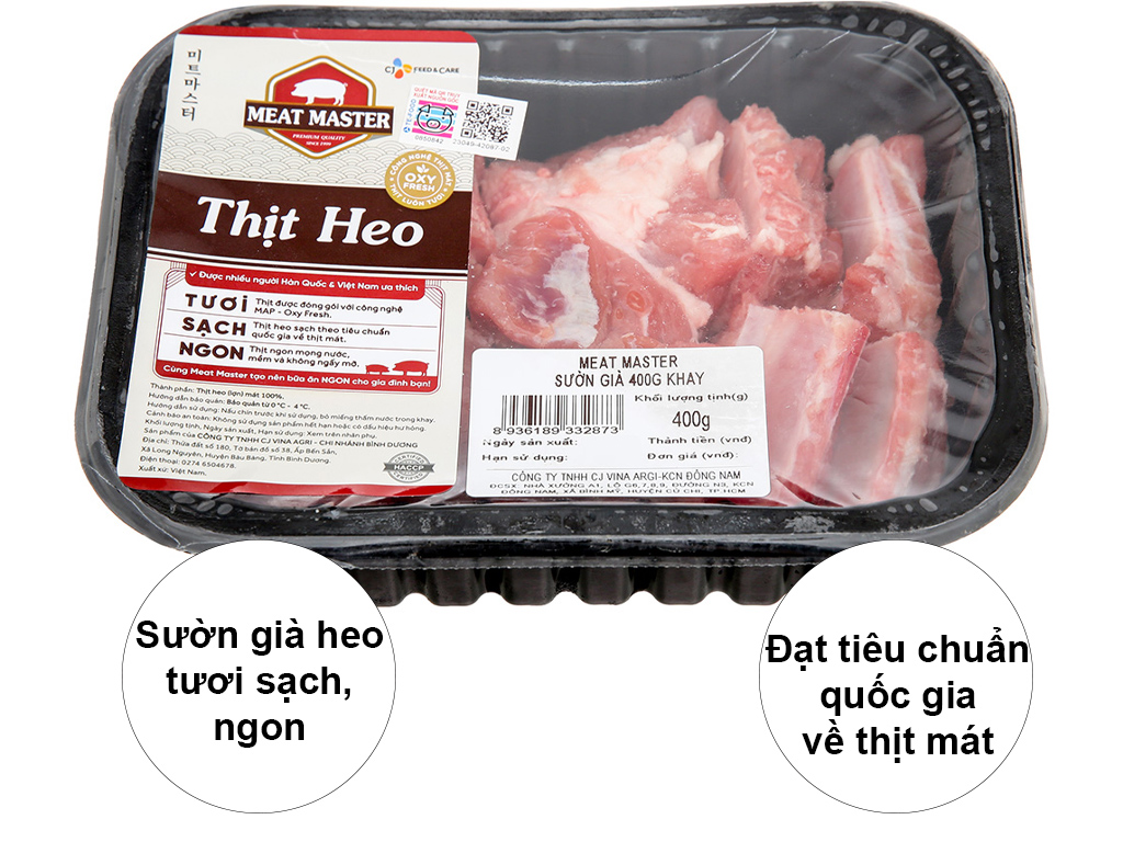 Sườn già heo Meat Master 400g (8-10 miếng) 1