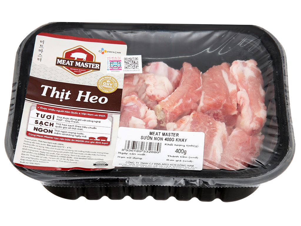 Sườn non heo Meat Master 400g (9-11 miếng) 11