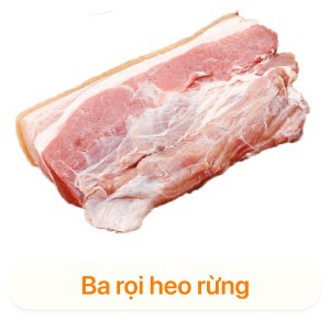 Thịt ba rọi heo rừng lai tại Bách hoá XANH