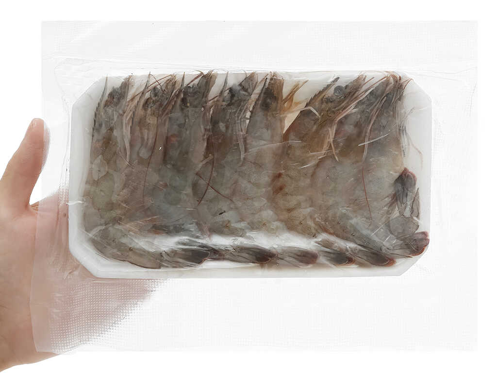 Tôm thẻ nguyên con khay 250g (10 - 13 con) 7