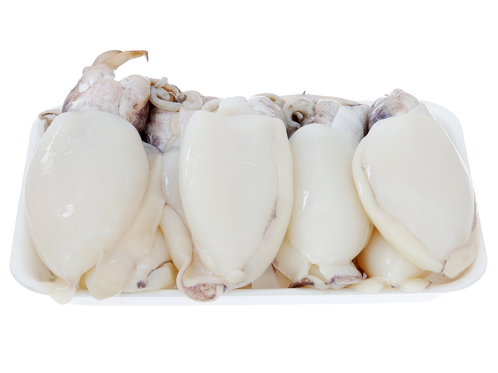 Mực nút nguyên con khay 500g (5 - 8 con) 7