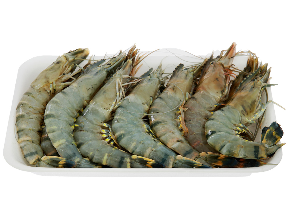 Tôm sú nguyên con khay 500g (10 - 13 con) 3