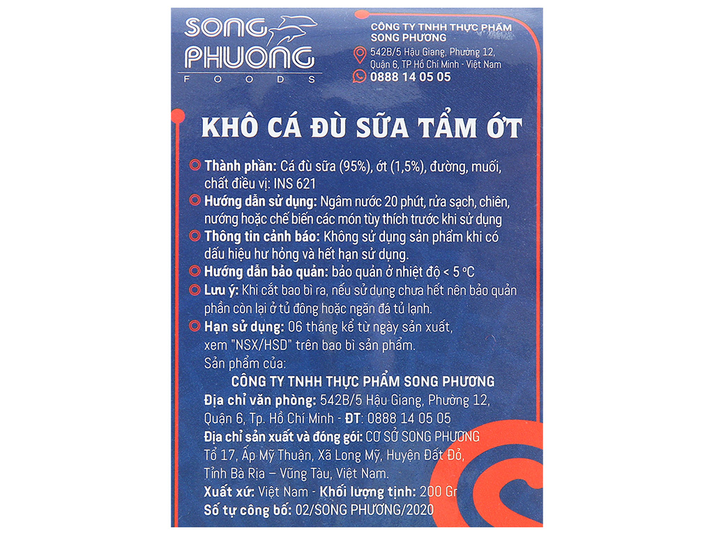 Khô cá đù sữa tẩm ớt khay 200g (30 - 36 con) 9