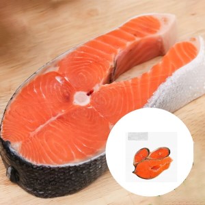 Cá hồi đông lạnh cắt khúc 300gr