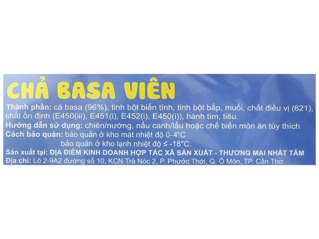Chả basa viên Nhất Tâm gói 200g 4