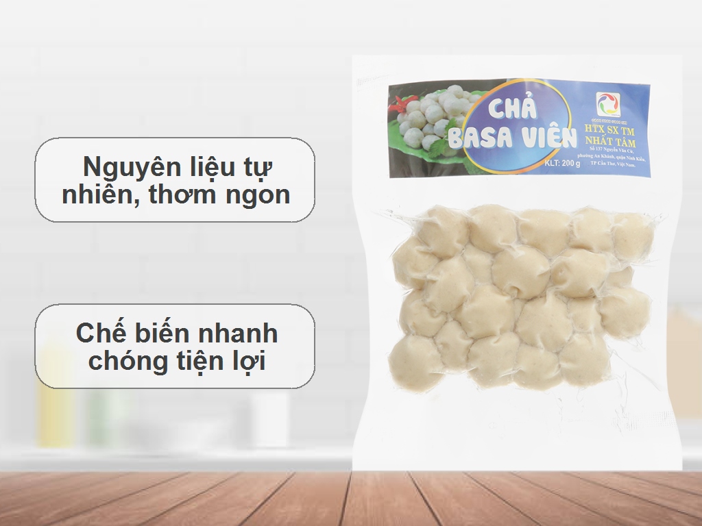 Chả basa viên Nhất Tâm gói 200g 2