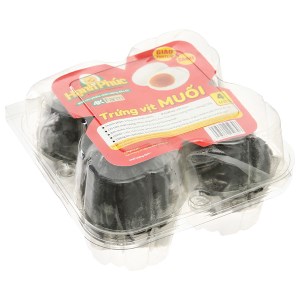 Trứng vịt muối 4KFarm hộp 4 quả