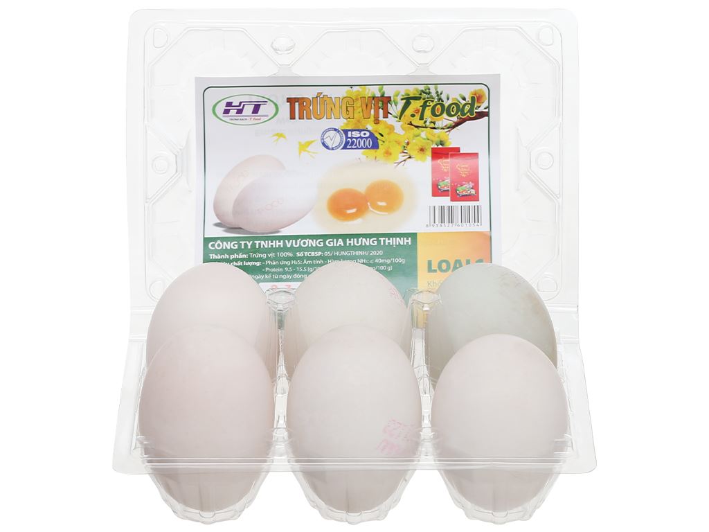 Hộp 6 trứng vịt TFood 4