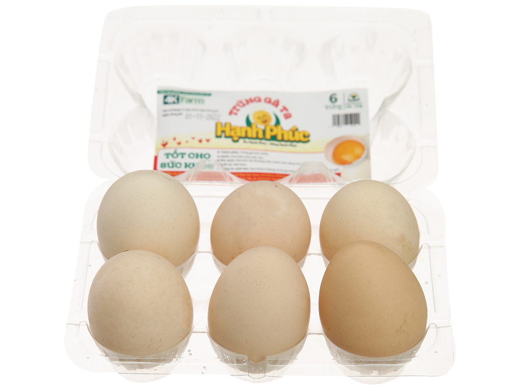 Hộp 6 trứng gà ta V.Farm 22