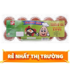 Hộp 10 trứng gà Happy Egg