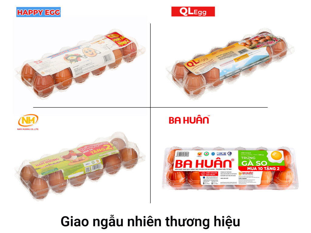 Trứng gà so hộp 10 tặng 2 (giao ngẫu nhiên thương hiệu) 2