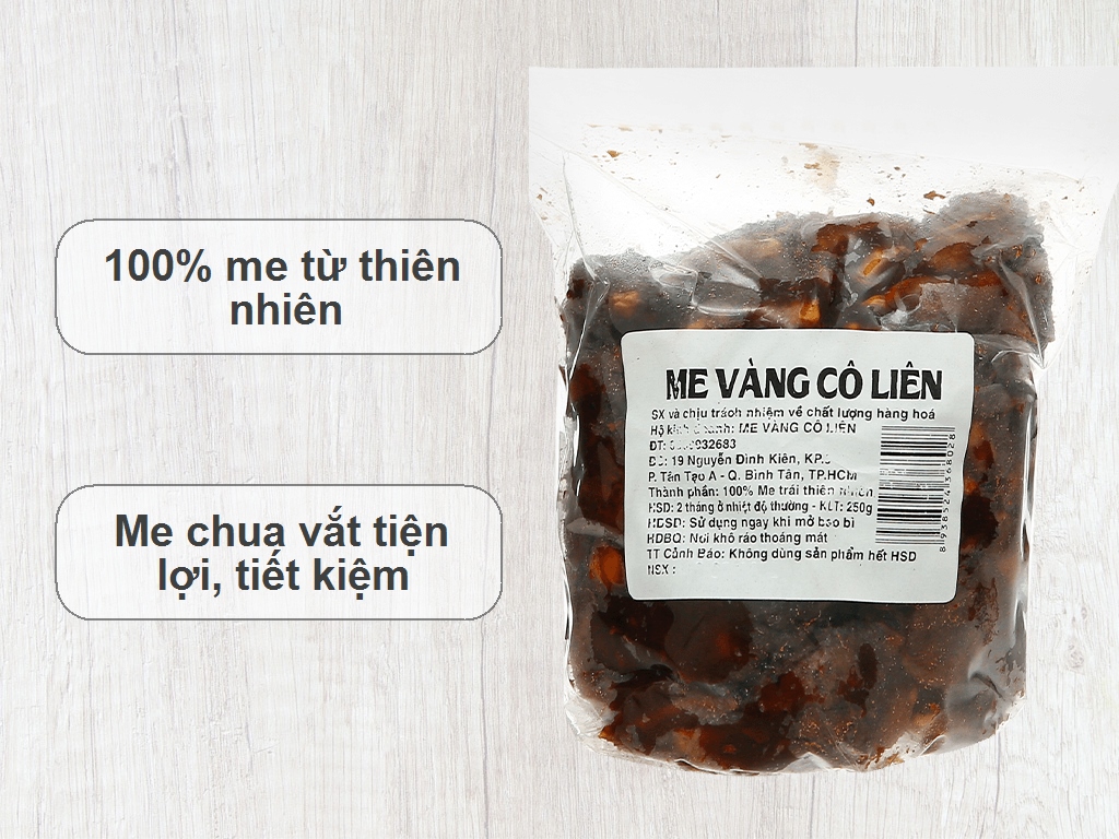 Me chua vắt gói 250g tươi ngon, giá tốt tại Bách hoá XANH