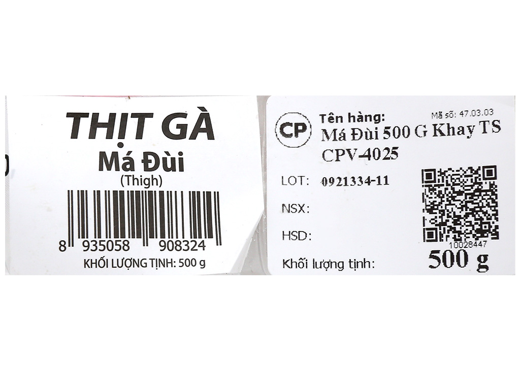 Má đùi gà C.P khay 500g (3-5 cái) 11