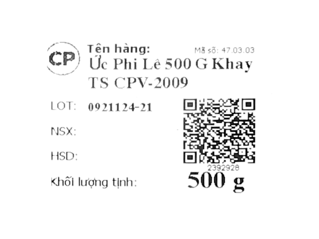 Ức gà tươi phi lê CP khay 500g (1-3 miếng) 7
