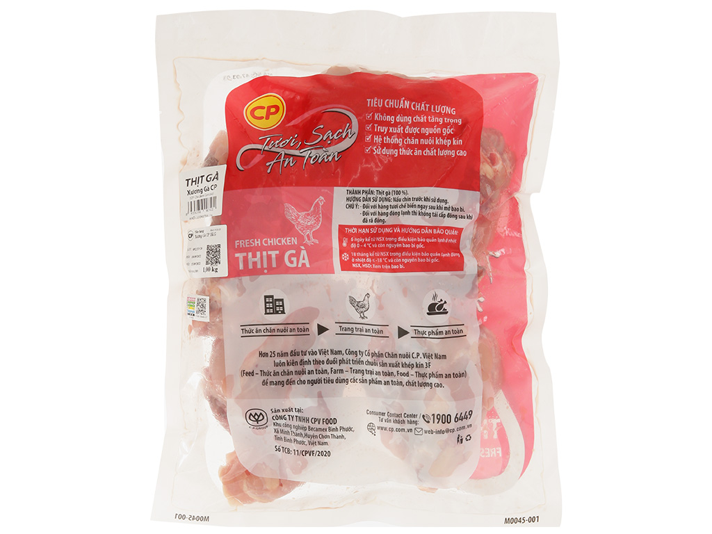 Xương gà C.P gói 1kg 3