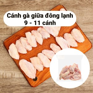 Cánh gà giữa nhập khẩu đông lạnh 500g (9 -11 miếng)