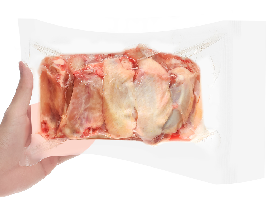 Cánh gà giữa nhập khẩu đông lạnh túi 500g (9-11 miếng) 8