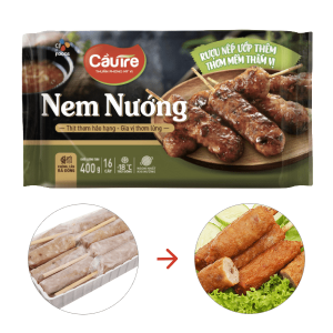 Nem nướng xiên que Cầu Tre gói 400g