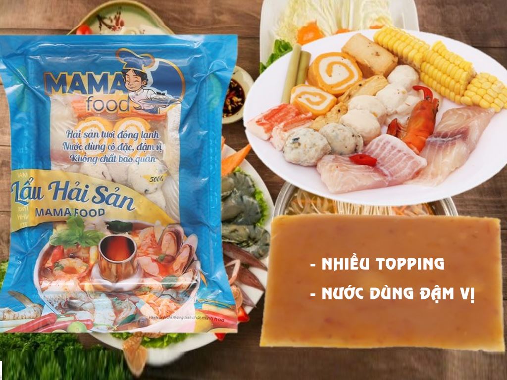 Lẩu hải sản Mama Food gói 500g 2