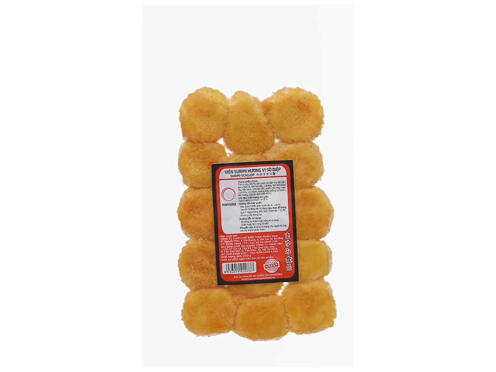 Viên surimi hương vị sò điệp Mayumi gói 250g 1