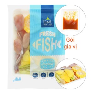 Lẩu ếch đồng nội đông lạnh Trần Gia khay 300g