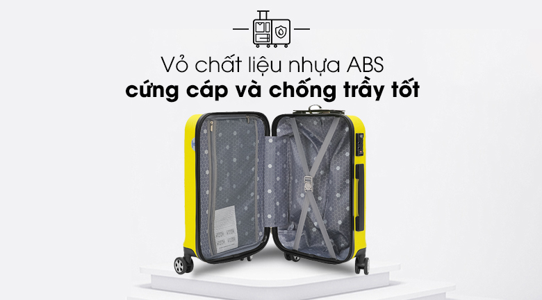 Vali nhựa 20 inch Hùng Phát 699 (Vàng)