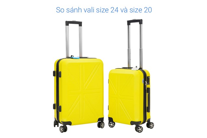 Vali nhựa 20 inch Hùng Phát 699 (Vàng)