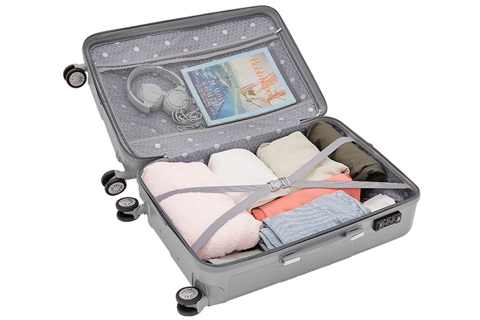 Vali nhựa 24 inch Hùng Phát 698 (Bạc)