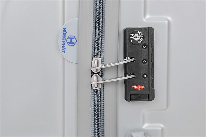 Vali nhựa 24 inch Hùng Phát 698 (Bạc)