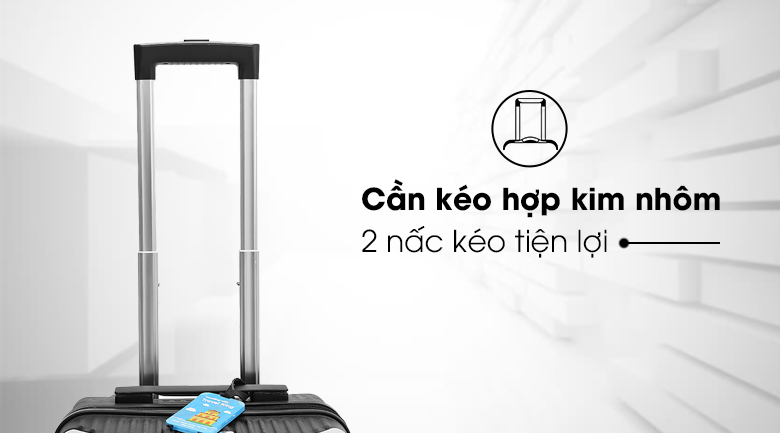 Vali nhựa 20 inch Hùng Phát 697 (Đen)