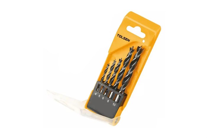 Mũi khoan gỗ Tolsen 75625 4-10 mm (bộ 5 mũi)