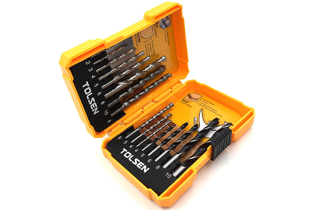 Mũi khoan gỗ - tường - sắt Tolsen 75628 2-10 mm (hộp 16 mũi)