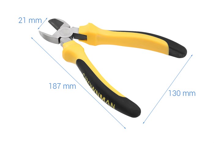 Kìm cắt Crownman 0502427 18.7 cm Màu Đen - Vàng