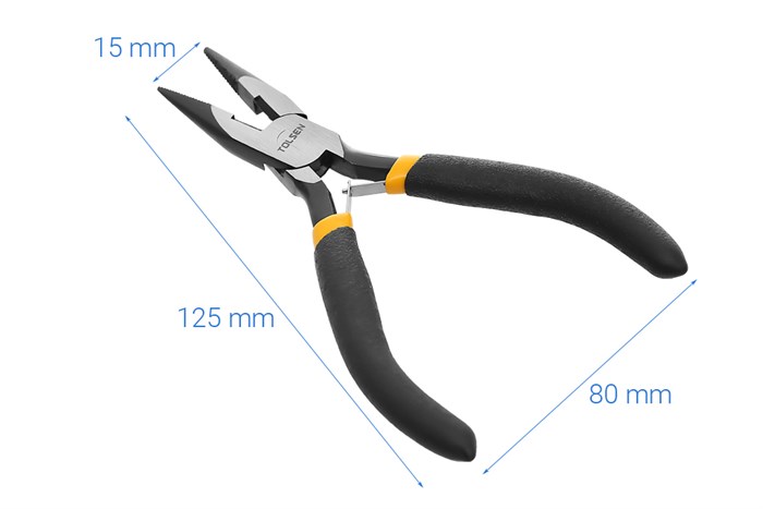 Bộ 3 kìm răng - cắt - nhọn mini Tolsen 10038 11 cm