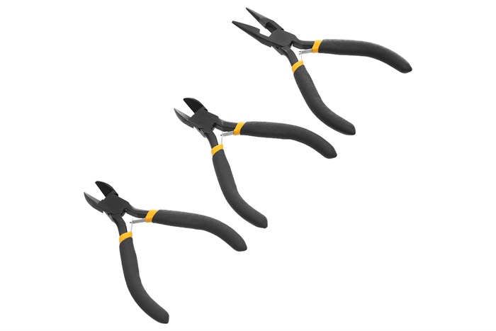 Bộ 3 kìm răng - cắt - nhọn mini Tolsen 10038 11 cm