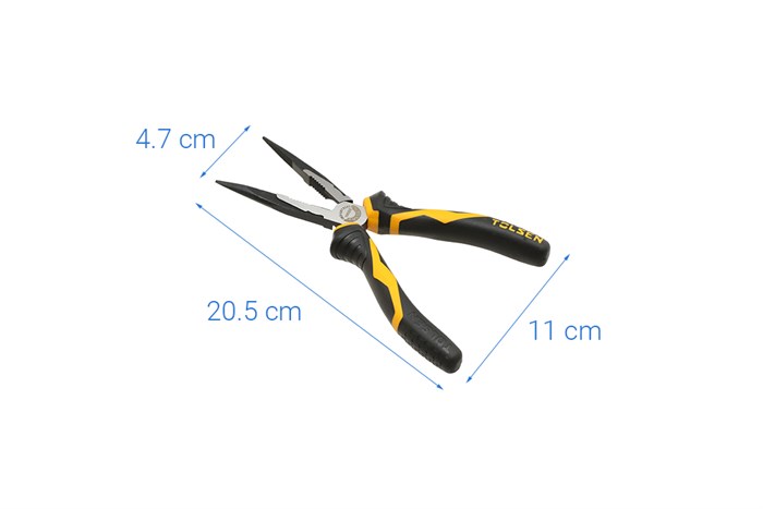 Kìm nhọn (công nghiệp) Tolsen 10022 20.5 cm Màu Đen - Cam
