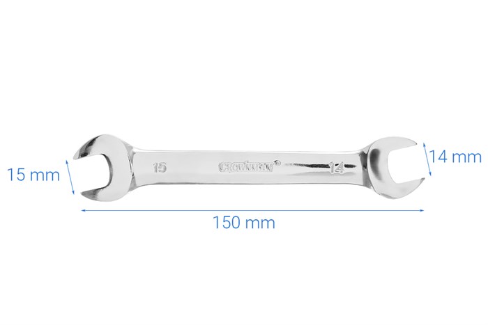 Cờ lê 2 đầu Crownman 14-15 mm 0409214
