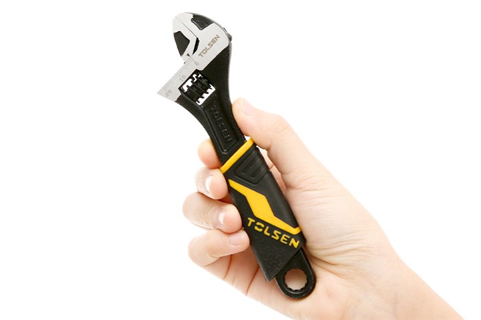 Mỏ lết cán nhựa đen Tolsen 20 mm 15308 Màu Đen - Vàng