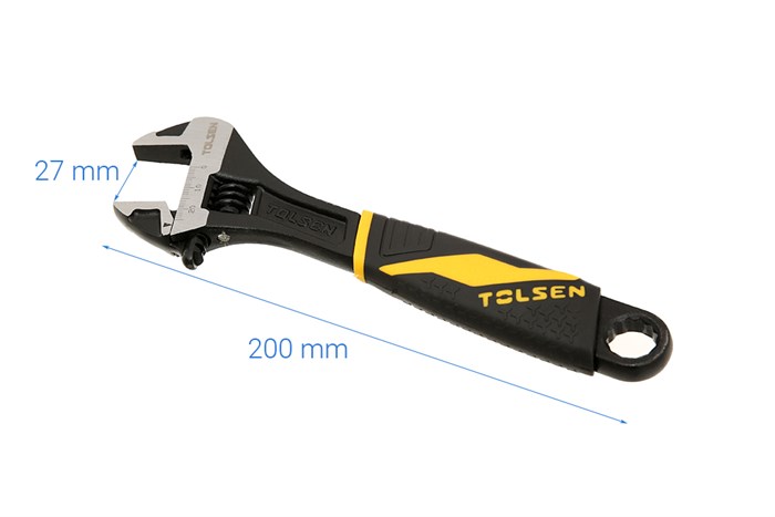 Mỏ lết cán nhựa đen Tolsen 27 mm 15309 Màu Đen - Vàng