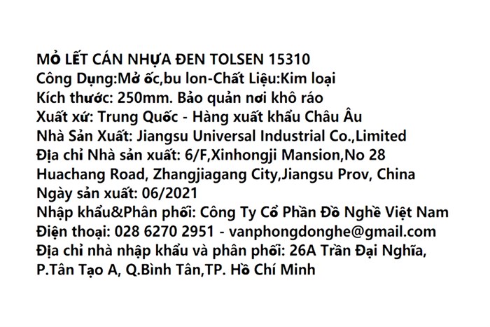 Mỏ lết cán nhựa đen Tolsen 30 mm 15310 Màu Đen - Vàng
