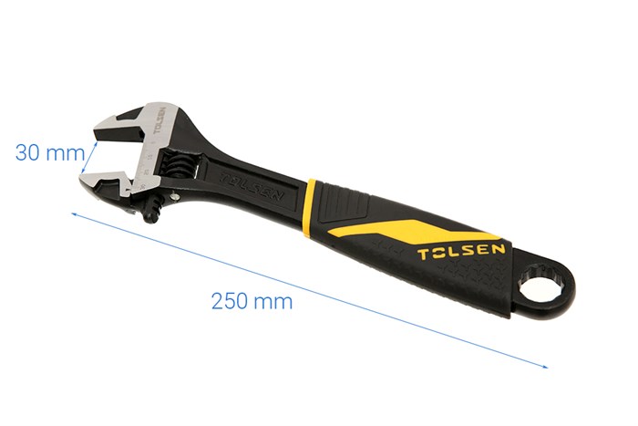 Mỏ lết cán nhựa đen Tolsen 30 mm 15310 Màu Đen - Vàng