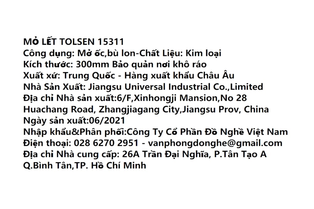 Mỏ lết cán nhựa đen Tolsen 38 mm 15311 - 7